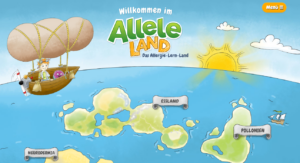 Kinderwebseite Alleleland. Deutscher Allergie- und Asthmabund e.V.