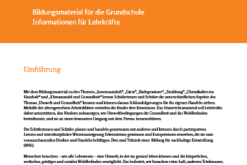 Umwelt und Gesundheit - Begleitheft für Lehrkräfte Grundschule.